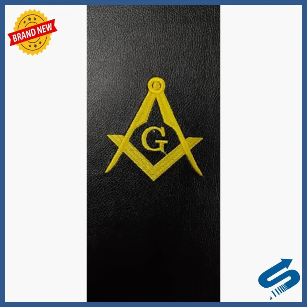 Masonic Apron Case 16x18 Hard-Sided Faux Leather Storage